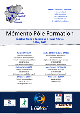 Mémento Pôle Formation