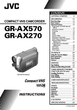 GR-AX570 GR-AX270 Push In