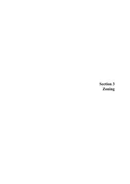 Section 3 Zoning