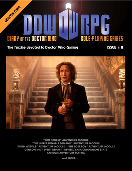 Diary of the Doctor Who Role-Playing Games, Issue