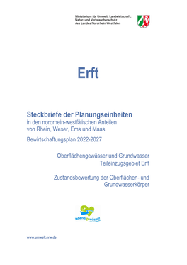 Planungseinheitensteckbrief Rhein/Erft