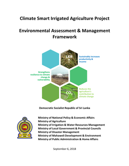 Climate Smart Irrigated Agriculture Project Environmental Assessment