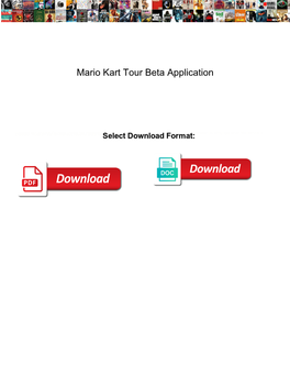 Mario Kart Tour Beta Application