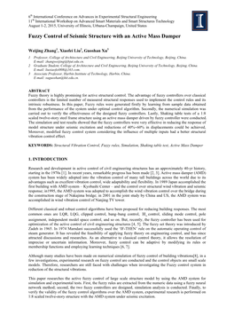 Fuzzy Control of Seismic Structure with an Active Mass Damper