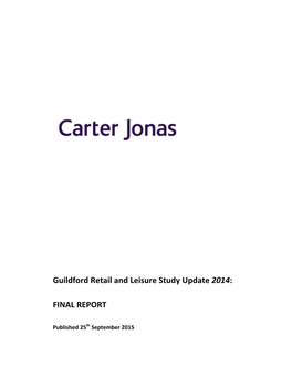 Guildford Retail and Leisure Study Update 2014