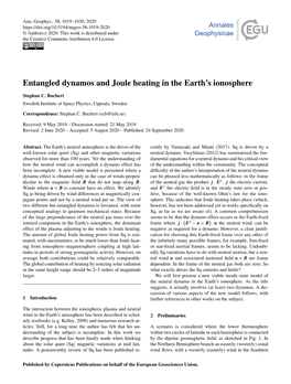 Entangled Dynamos and Joule Heating in the Earth's Ionosphere