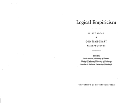 Logical Empiricism