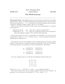 The Dihedral Groups