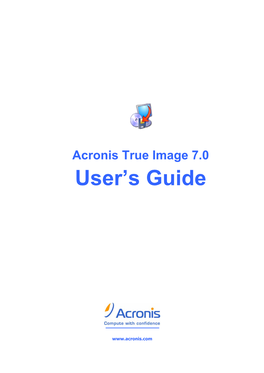 Acronis True Image User's Guide