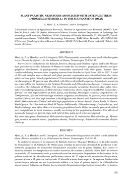 135 Plant-Parasitic Nematodes Associated With