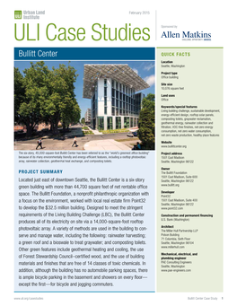 ULI Case Studies Sponsored By