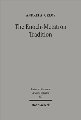 The Enoch-Metatron Tradition