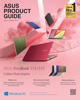 Asus Product Guide