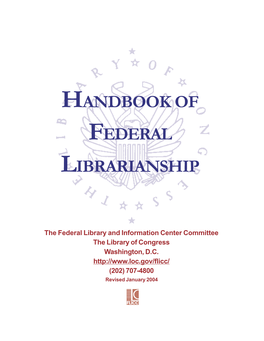 Handbook of Federal Librarianship