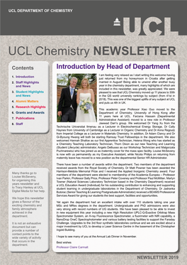 Chemistry Newsletter 2019