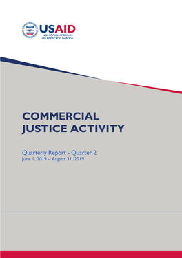 Commercial Justice Activity