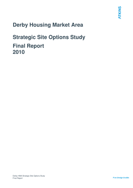 Derby HMA Strategic Site Options Study Final Report