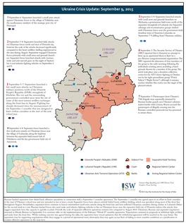 Ukraine SITREP 6-10-2015