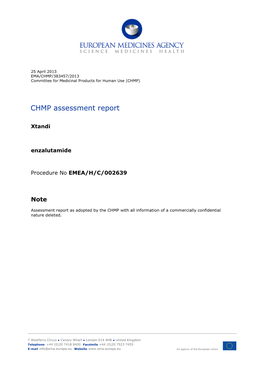 CHMP Assessment Report