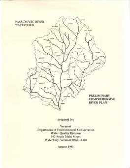 Passumpsic River Watershed RESOLUTION of CITIZENS ADVISORY COMMITTEE for VERMONT COMPREHENSIVE RIVER PLANNING