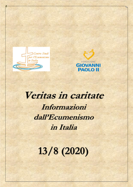 Veritas in Caritate Informazioni Dall’Ecumenismo in Italia