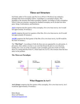 Three-Act Structure