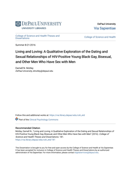 A Qualitative Exploration of the Dating and Sexual Relationships of HIV-Positive Young Black Gay, Bisexual, and Other Men Who Have Sex with Men