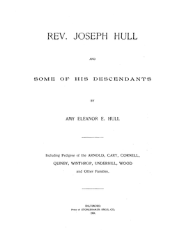 Rev. Joseph Hull