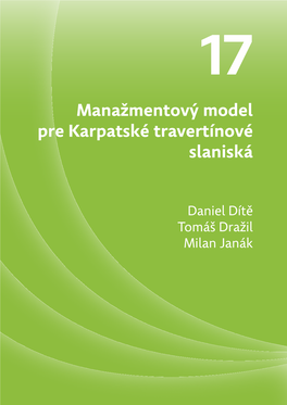 Manažmentový Model Pre Karpatské Travertínové Slaniská