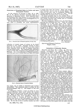 May 21, 1927] Nature 745