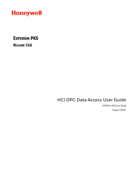 HCI OPC Data Access User Guide