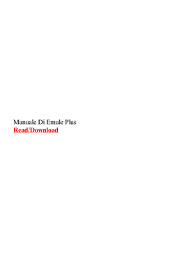 Manuale Di Emule Plus