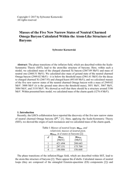 Masses of the Five New Narrow States of Neutral Charmed Omega Baryon Calculated Within the Atom-Like Structure of Baryons