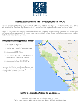 The Best Detour You Will Ever Take – Accessing Highway 1 in SLO CAL