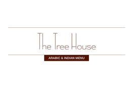 Arabic & Indian Menu