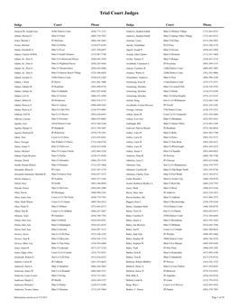 Trial Court Judges
