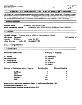 National Register of Historic Places Registration Form