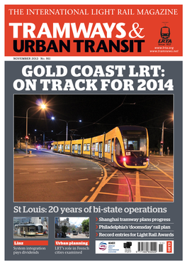 GOLD COAST LRT: on Track for 2014