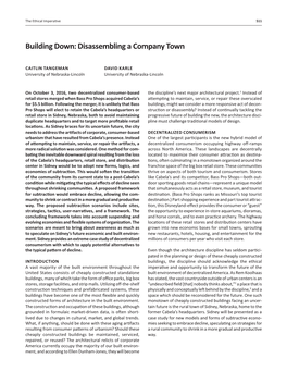 Building Down: Disassembling a Company Town