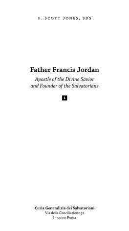 Father Francis Jordan ¹