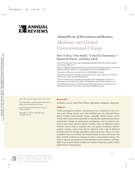 Methane and Global Environmental Change