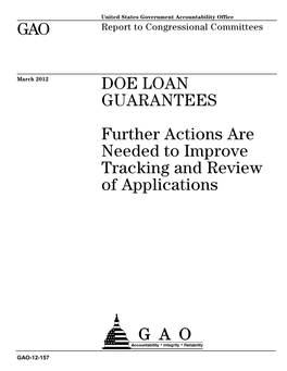 Doe Loan Guarantees