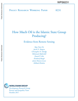 Studies of Conﬂict Project (ESOC) and the Development Research Group of the World Bank