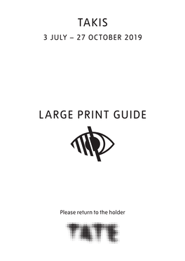 Takis Large Print Guide