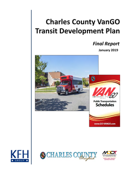 Charles County Vango Transit Development Plan