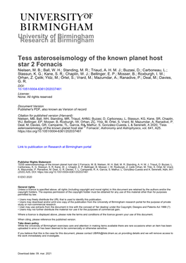 TESS Asteroseismology of the Known Planet Host Star Λ2 Fornacis M