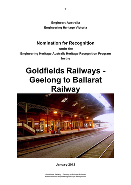 Geelong to Ballarat Railway