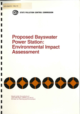Proposed Bayswater I . Power Station: I Environmental Impact 1 Assessment I I I I I I I