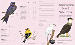 Okaloacoochee State Forest Checklist of Birds