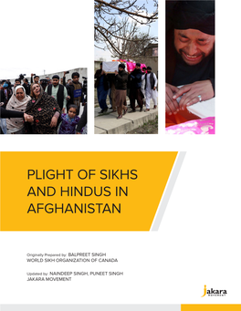Plight of Sikhs and Hindus in Afghanistan